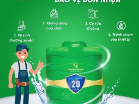 CÁCH BẢO VỀ BỒN NƯỚC NHỰA CỰC KÌ ĐƠN GIẢN NHƯNG ĐẦY HIỆU QUẢ