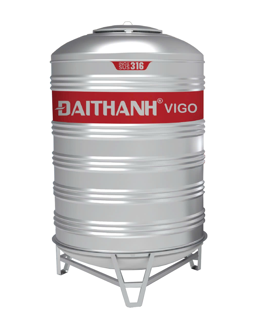 BỒN INOX 316 ĐẠI THÀNH 1.500L ĐỨNG